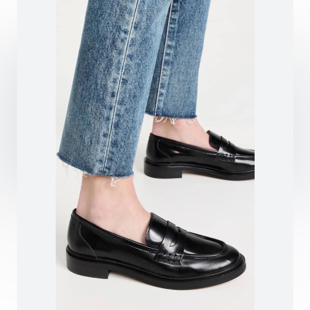 MADEWELL The Vernon Loafer in Black Leather Size 7.5